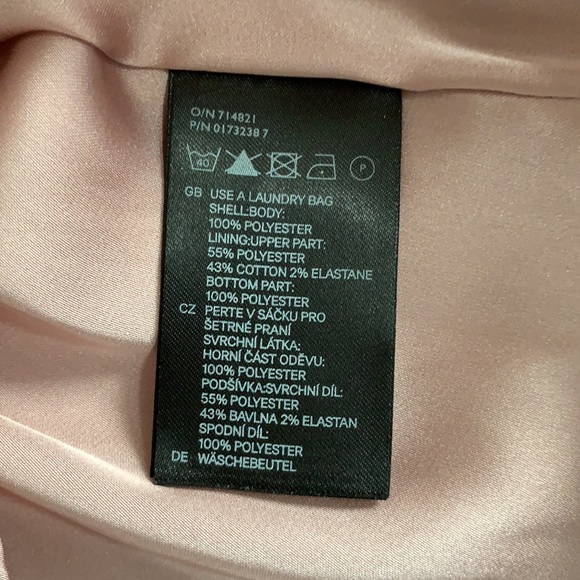 H&M one shoulder maxi dress in blush | size 8 - Picture 8 of 13